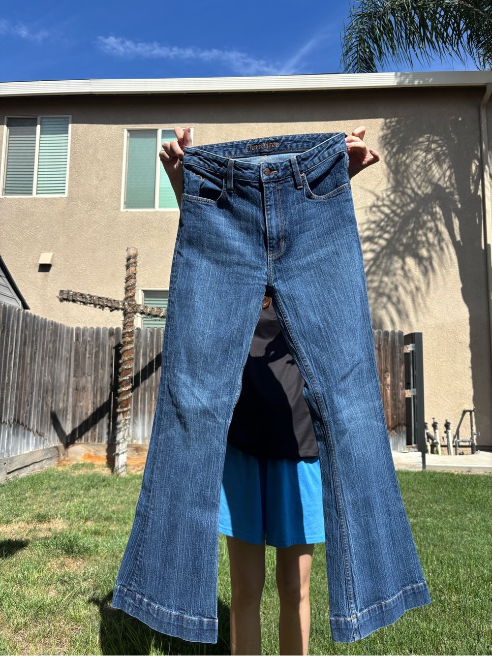 Kimes Ranch Blue Flare-Leg Jeans